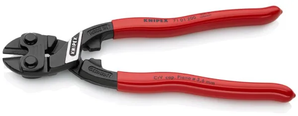 Knipex KNIPEX CoBolt® Compact bolt cutter black atramentised, plastic coated 200 mm