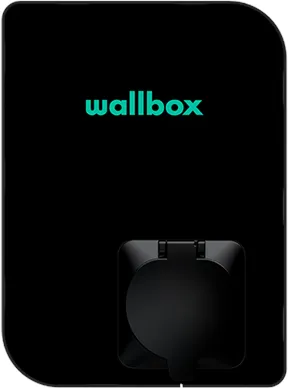 Wallbox Copper SB Charging Station with Wi-Fi 22 kW Type 1 and 2, black
