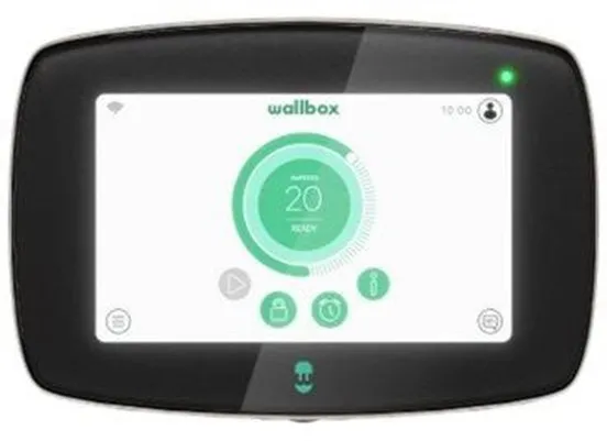 Wallbox Commander 2 Charging Station with Wi-Fi, 22 kW, 5 Metres, Type 2, Black