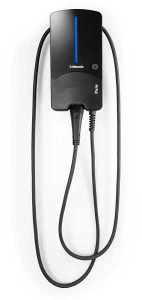 Webasto Pure Charging Box 22 kW Type 2 Black Edition with 7 m Cable - Integrated Type B Residual Current Circuit Breaker