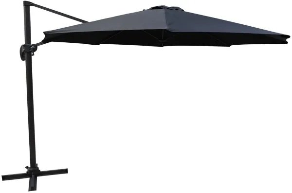 VENTURE DESIGN Leeds parasol with tilt, 3.5 m - black fabric and aluminium