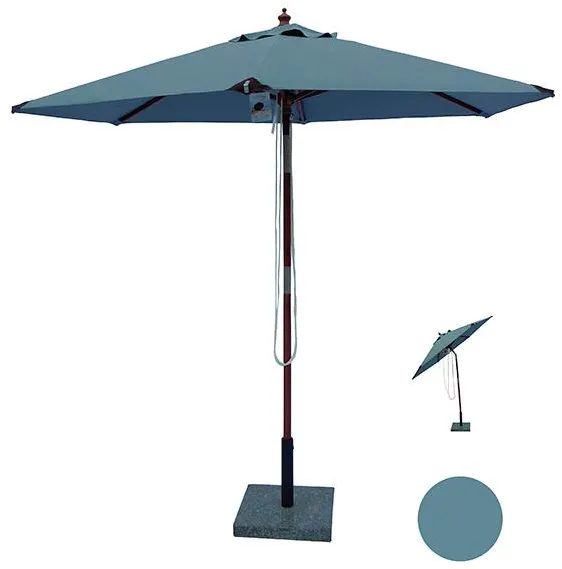 Geneva parasol - 2.5 metres - grey