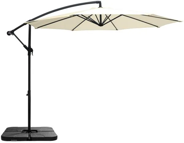 Hanging parasol beige 3m