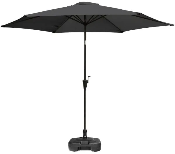 Parasol with tilt dark grey 3m 3m