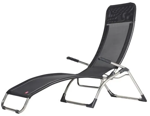 Fiam Samba Sun Lounger Black