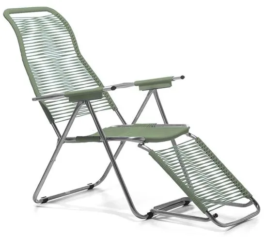 Fiam Spaghetti Sun Lounger Sage Green