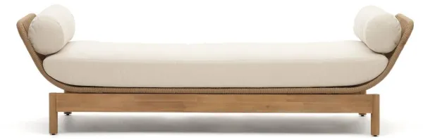 Catalina, outdoor lounger, natural, solid wood